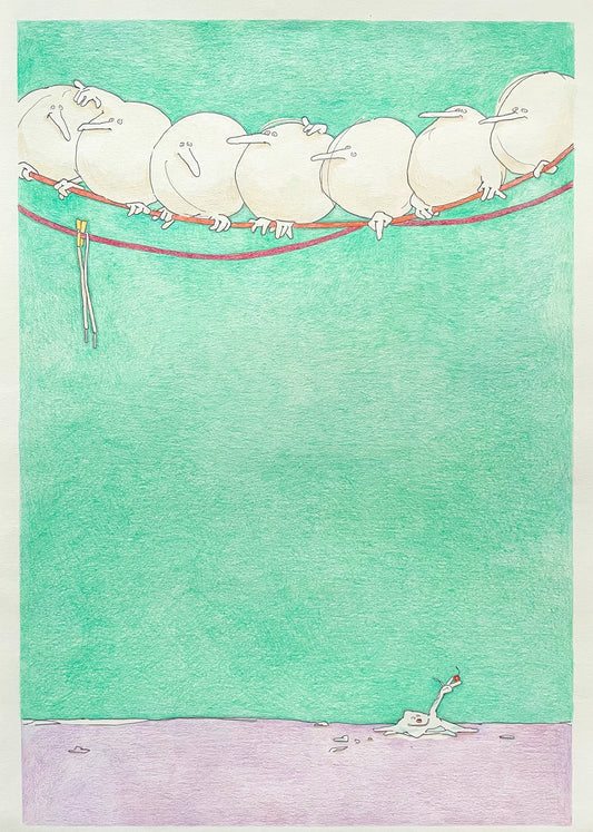 Thirty friends - Birds (Drawing) ※フレーム付き